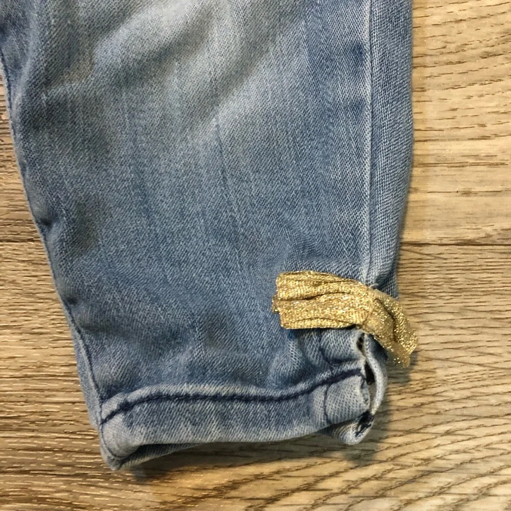OshKosh Gold Bow Jeans Girls 18mo